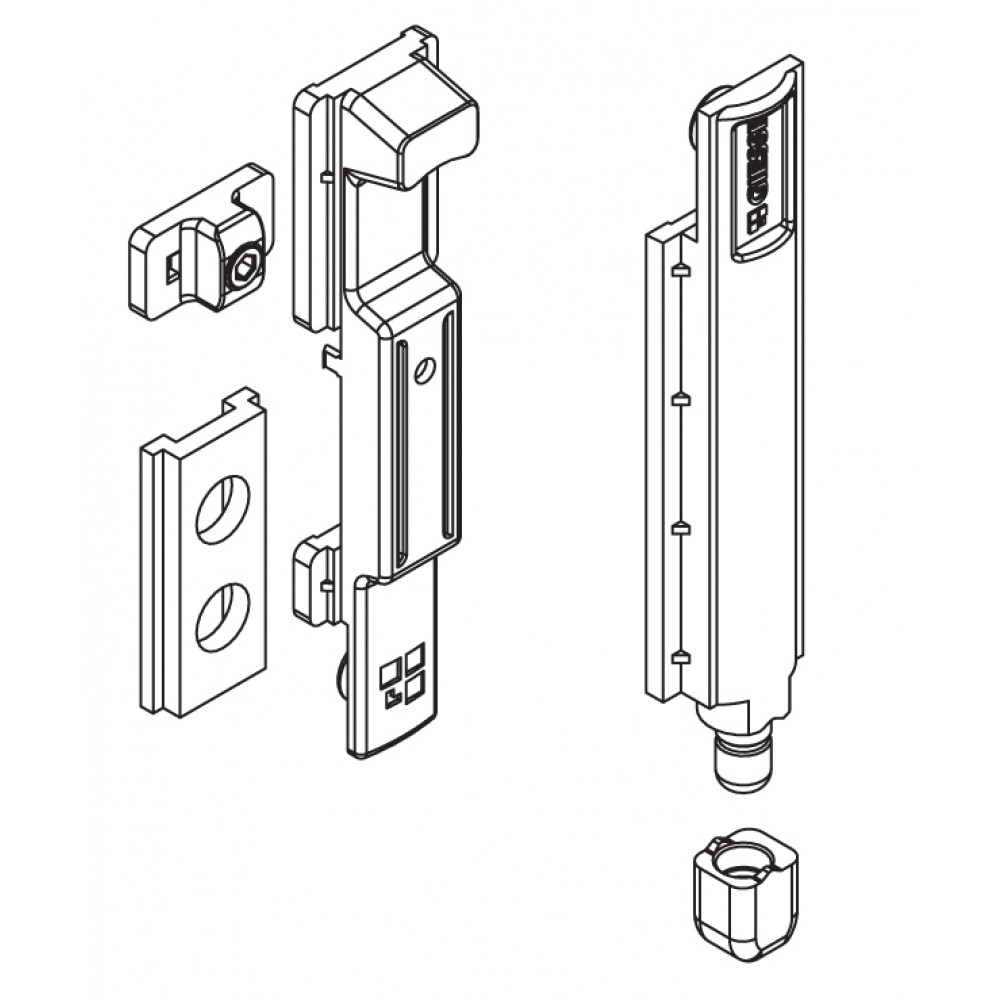 Giap bolt Futura Art.02111K Giesse; Silver Plus Series Camera for Europe