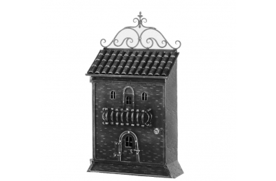 868 Galbusera Wall Mail Box Wrought Iron