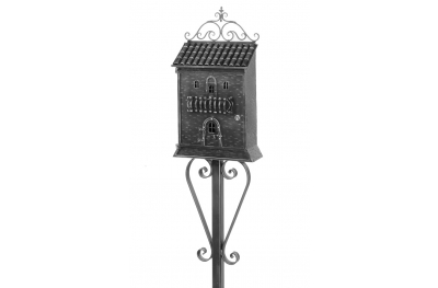 868 Galbusera Scaffold Pole Mailbox Artistic Wrought Iron