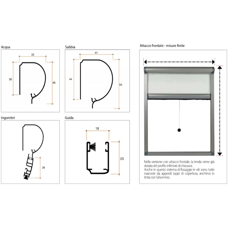 Water Spring Curtain with Filtering Fabric in Polyester 34mm Living Bettio