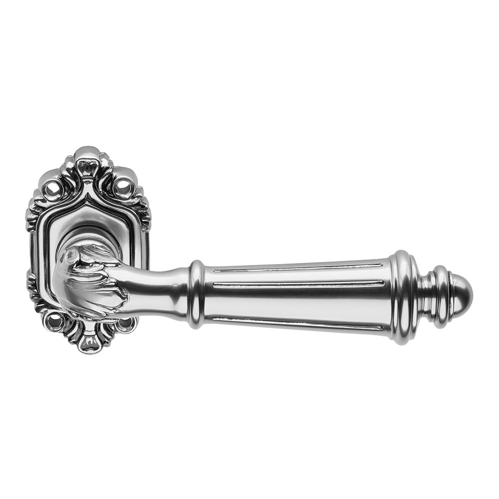 Tosca Aged Bronze Shabby-Chic Door Handle on Rosette Linea Calì