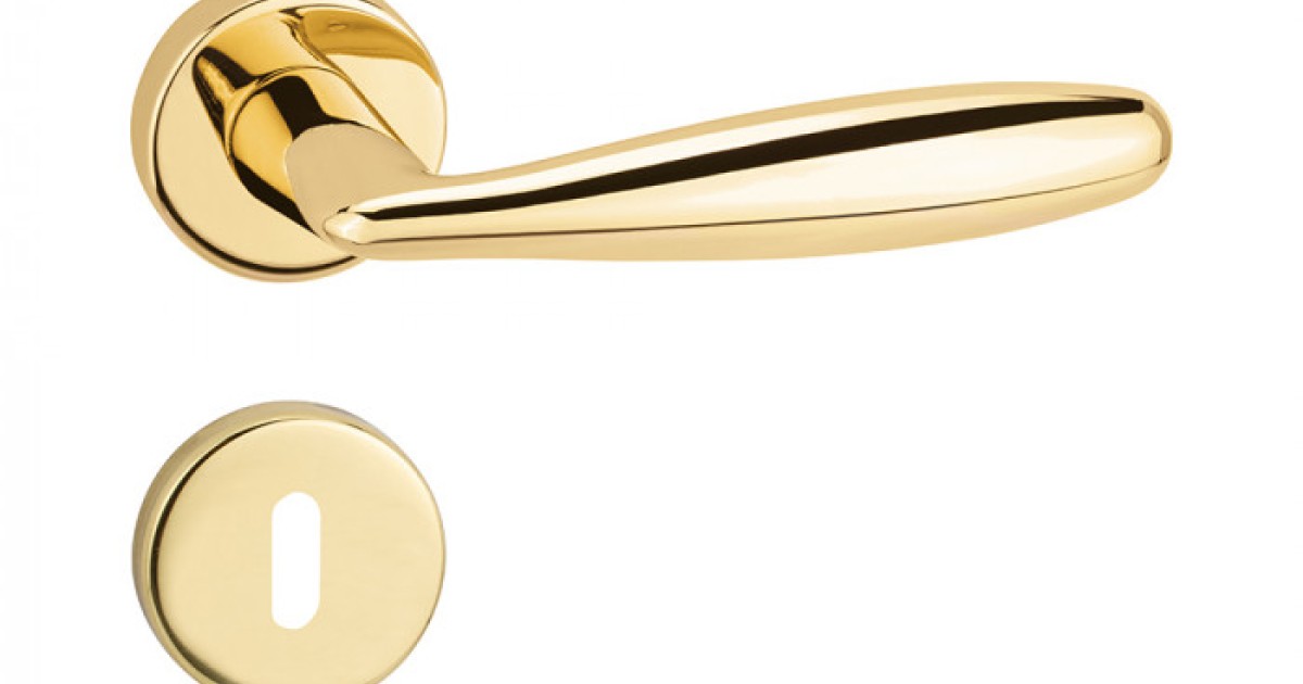 Ange　ハンドルゴールドプレート　ノベルティ Alise '171/416 Reguitti - Door Handle in Brass