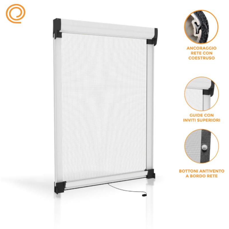 Ara Effezeta System Vertical Spring Mosquito Net with Buttons