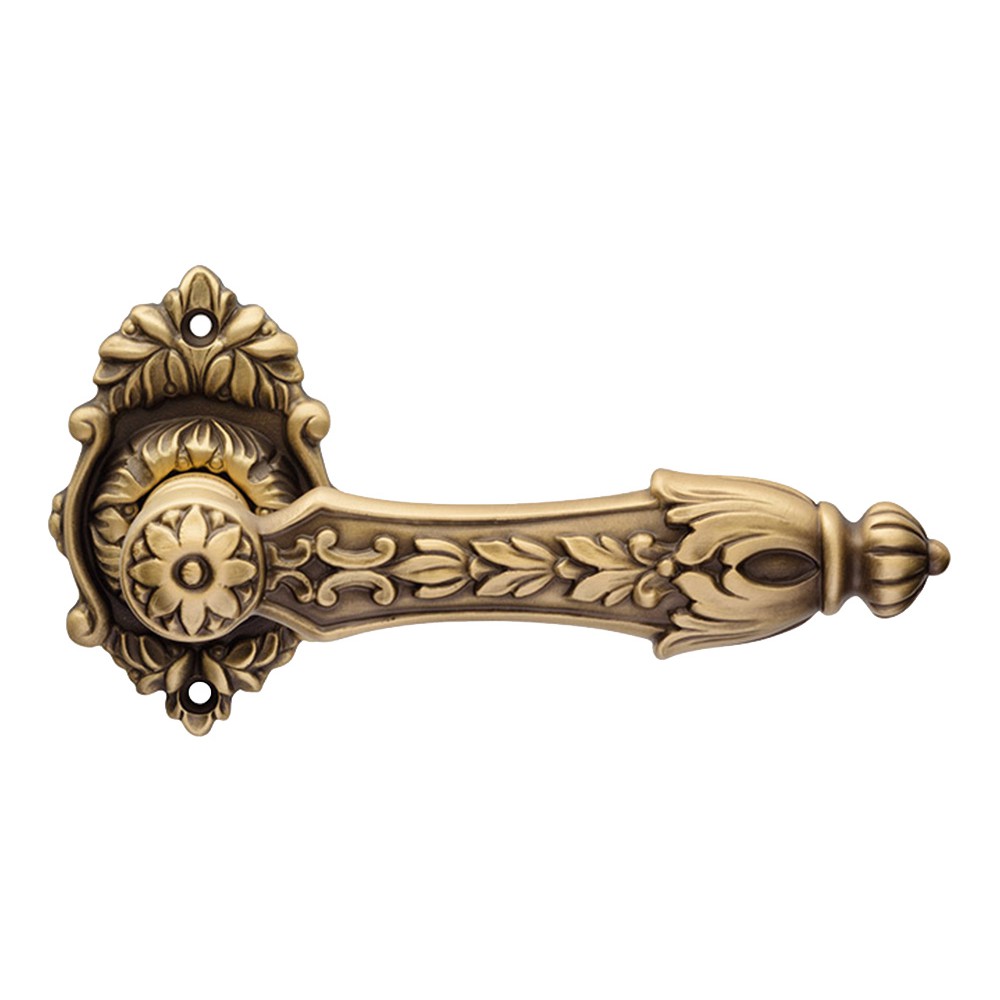 Arcadia French Black Door Handle with Rose Ideal for Luxury Hotel by Linea Calì