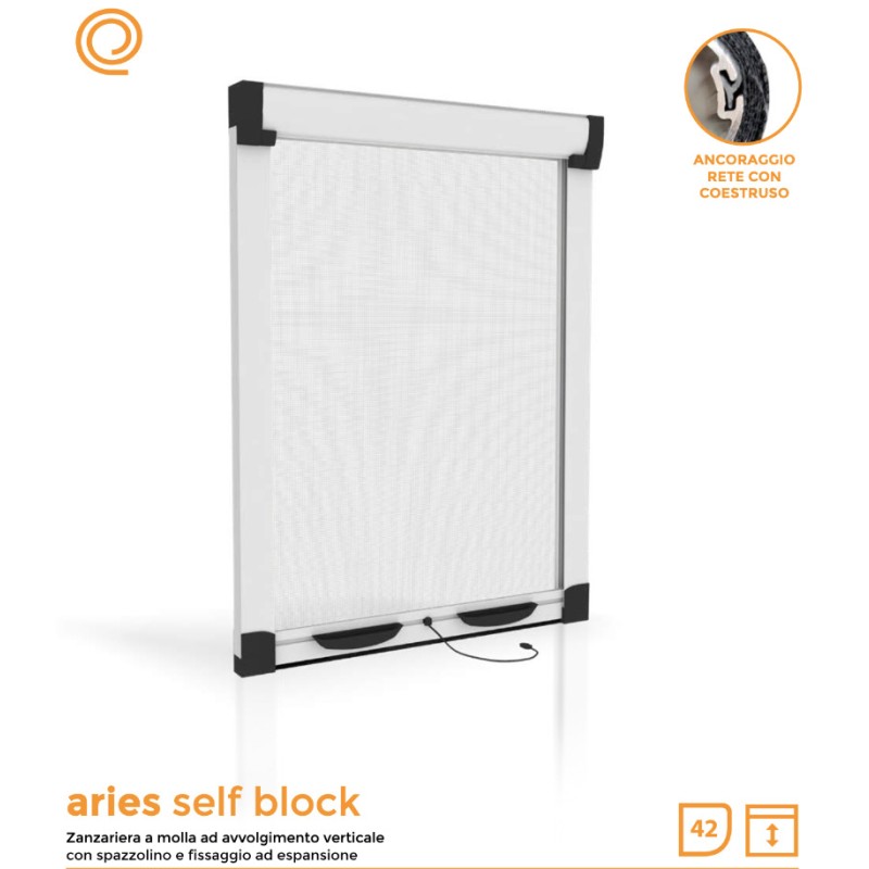 Aries Self Block Effezeta System Screwless Mosquito Net
