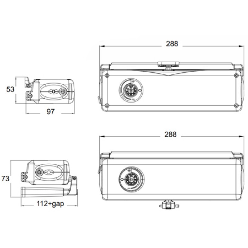 Chain Actuator ACK4 S Sync 230V 50Hz Synchronous Operation Of More Actuators On Same Window Topp