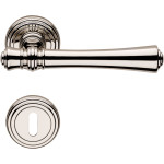 Aura Linea Calì Door Handle with Rosette Choice of Finish