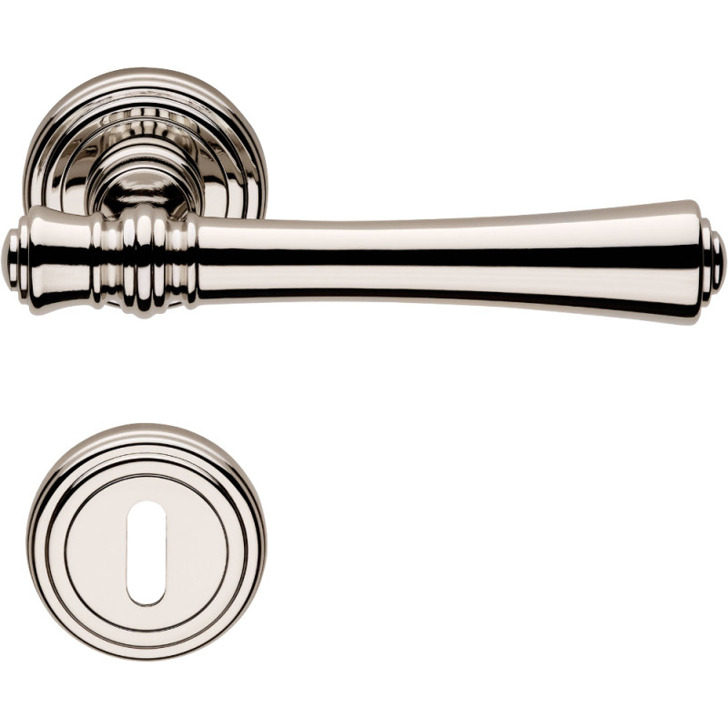 Aura Linea Calì Door Handle with Rosette Choice of Finish