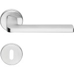 Axis Zincral Linea Calì Italian Door Handle with Round Rosette