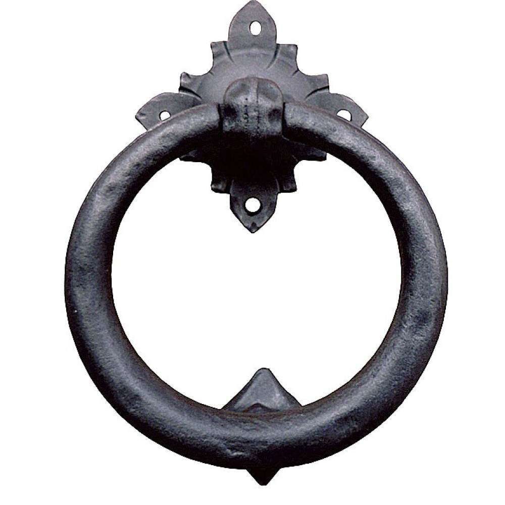 Sun Door Knocker with Ring Galbusera Wrought Iron