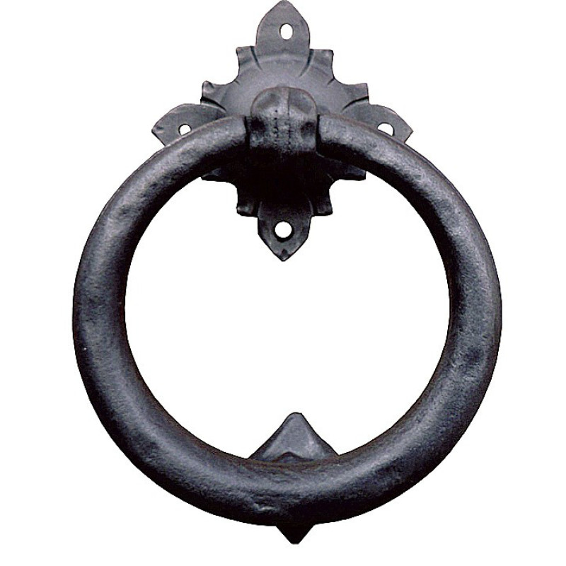 Sun Door Knocker with Ring Galbusera Wrought Iron
