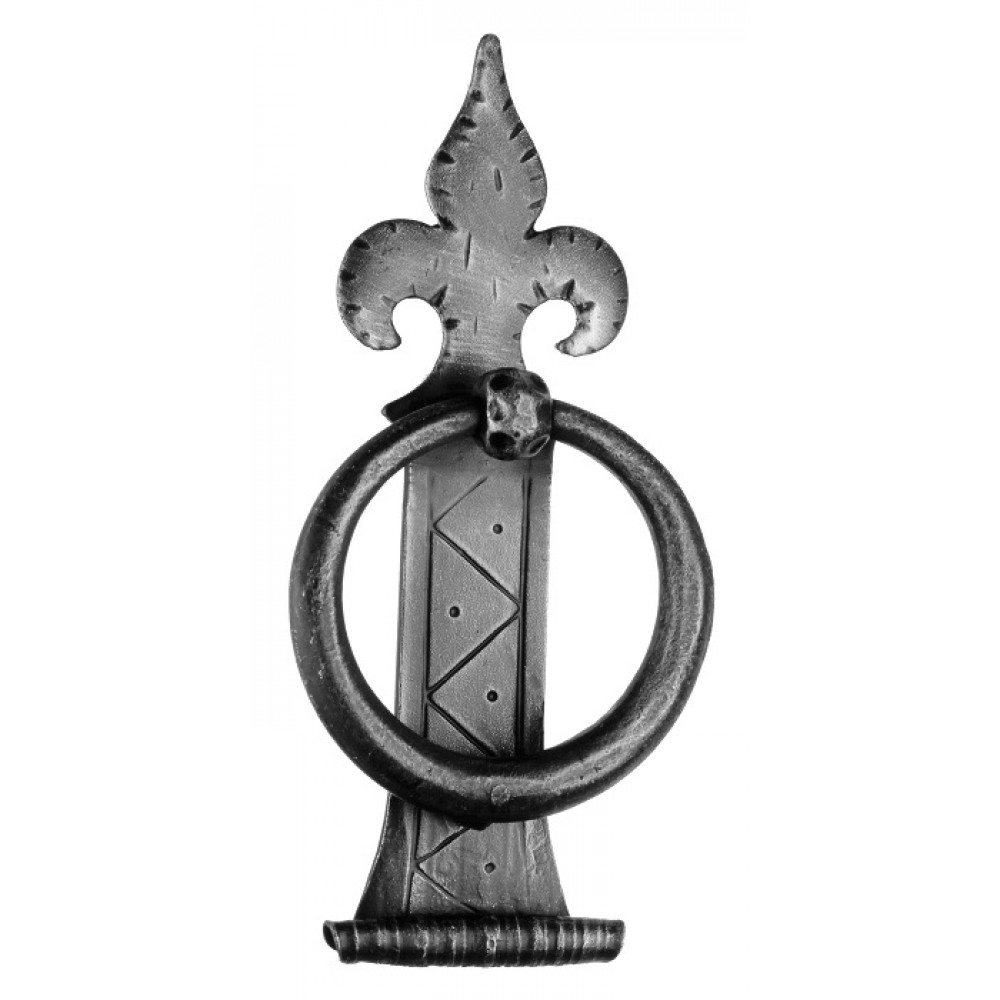 903 Door Knocker with Plate Galbusera Artistic Wrought Iron