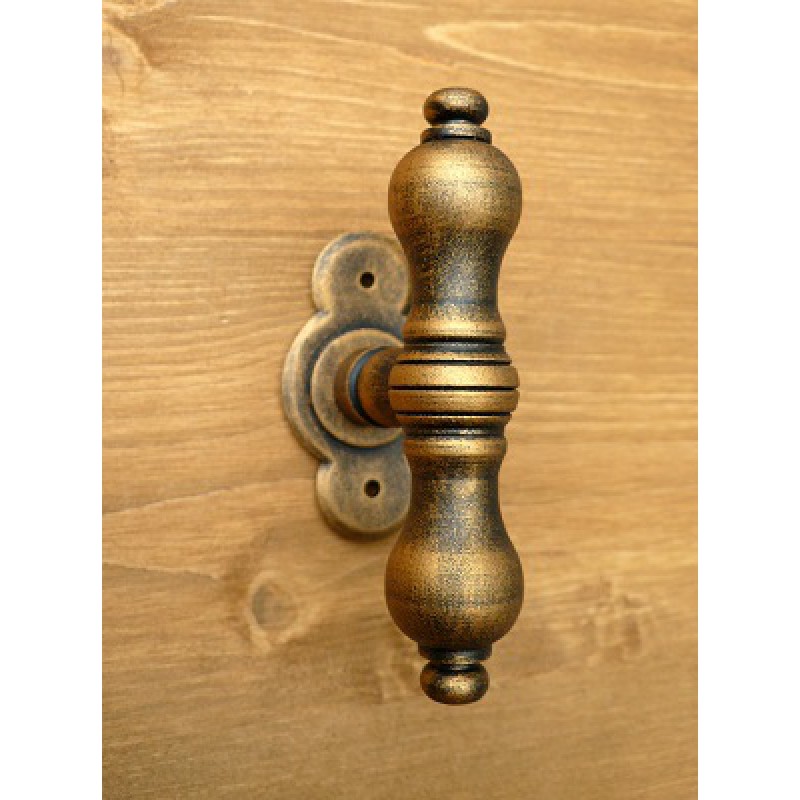 Berlin Galbusera Window Handle with Rosette Wrought Iron