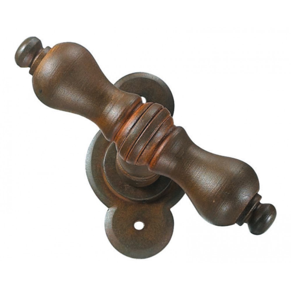 Berlin Galbusera Window Handle with Rosette Wrought Iron