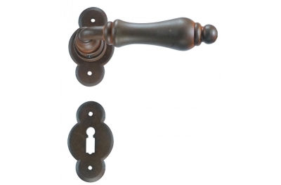 Berlino Galbusera Door Handle with Rosette and Escutcheon Plate