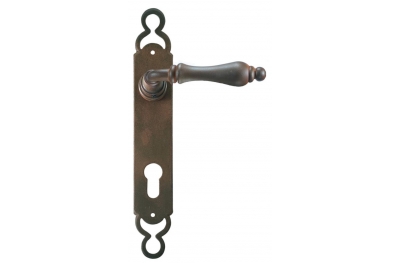 Berlin Galbusera Door Handle with Plate