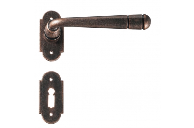 Bern 2 Galbusera Door Handle with Rosette and Escutcheon Plate