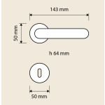 Beta Linea Calì Classic Interior Door Handle Romantic Style
