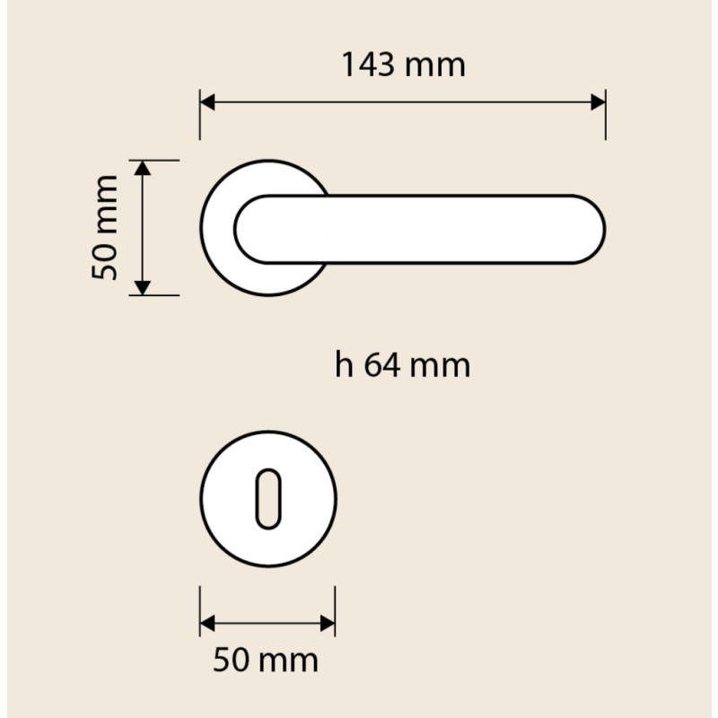 Beta Linea Calì Classic Interior Door Handle Romantic Style