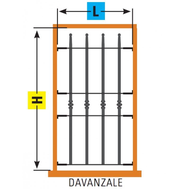 Blindy Inferriata Anti-Burglary System Grate for Window
