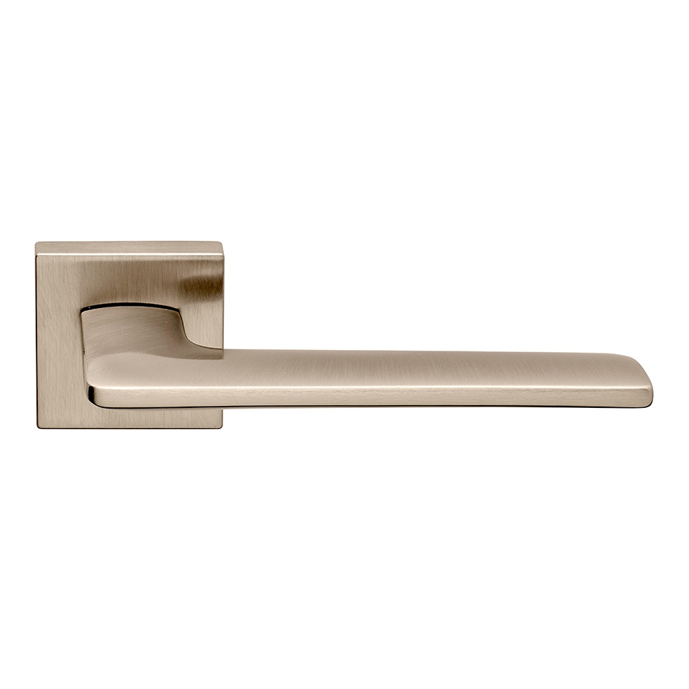 Boston Series Fashion forme Door Handle with Square Rose Frosio Bortolo Made in Italy