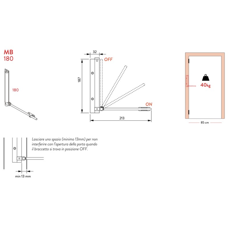 Spring Arm - Justor MB - Easy to Install and Adjust