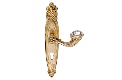 Brillant Diamond 1528 Door Handle on Plate Linea Calì Vintage