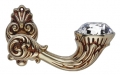 Brillant Diamond French Gold Door Handle on Rosette Linea Calì Vintage