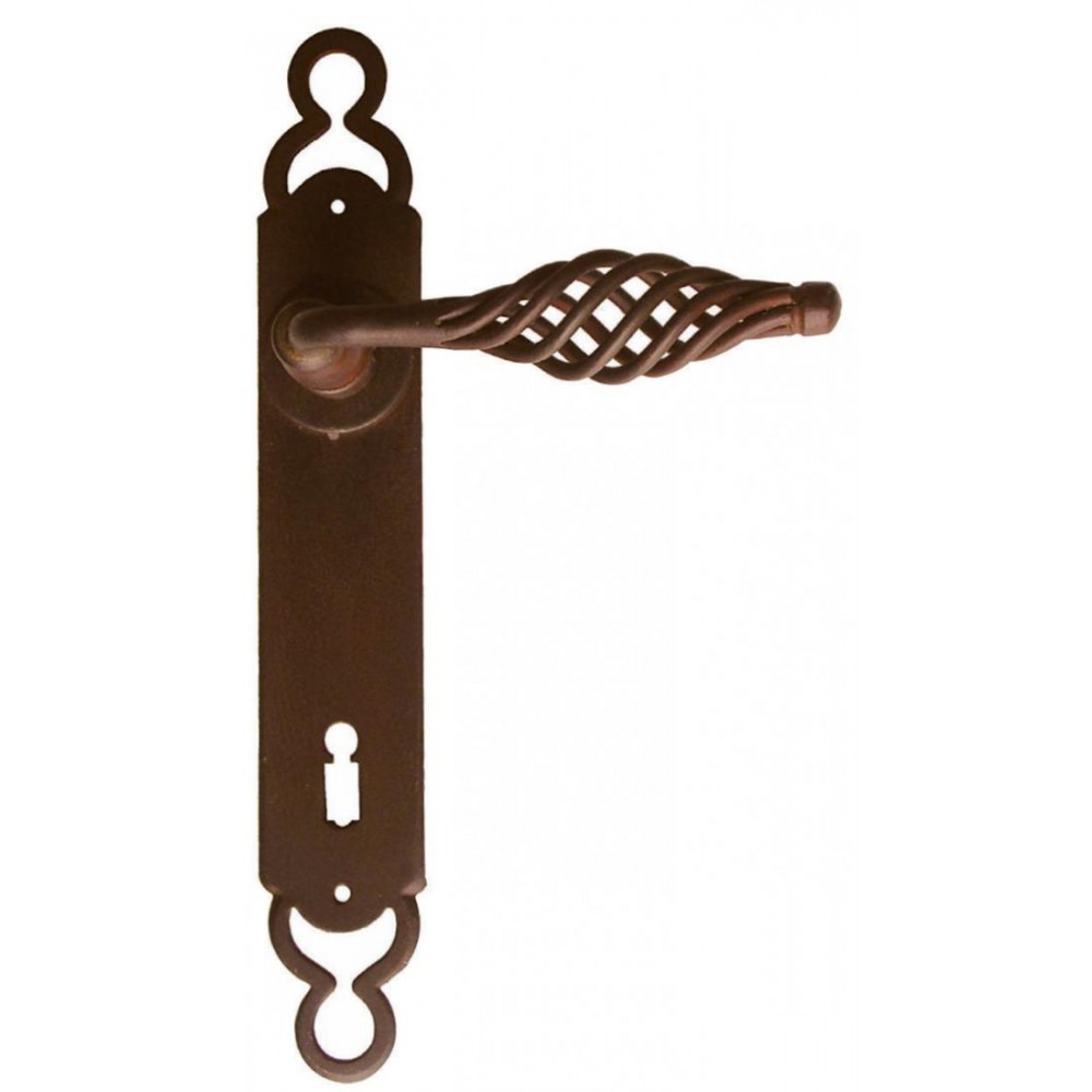 Budapest Galbusera Door Handle with Plate