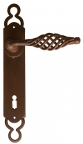 Budapest Galbusera Door Handle with Plate