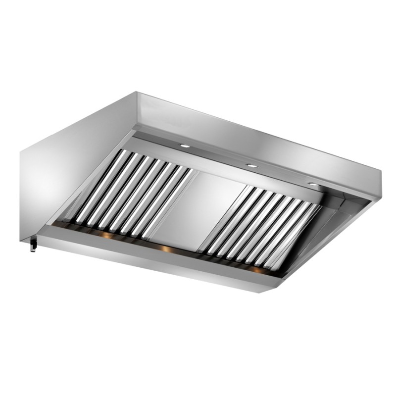 Stainless Steel Kitchen Hood Snack LED Depth 70 90 110 cm