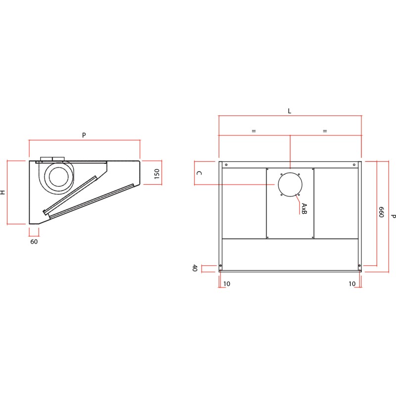 Stainless Steel Hood Mini Snack for Bars and Home Kitchens