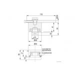 Ball Bearing Hinge for Gates Regulation Through Screw Ø50 IBFM