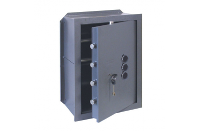 Wall Safe with Key and Combiner 3 Knobs Cisa Various Sizes