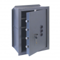Wall Safe with Key and Combiner 3 Knobs Cisa Various Sizes