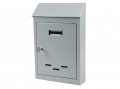 Steel Grey Painted Mail Box Small or Medium Size with One Key IBFM
