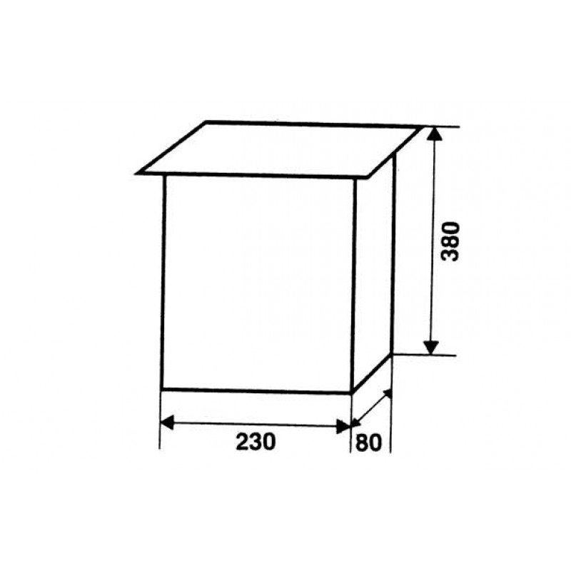 чертеж почтового ящика из металла