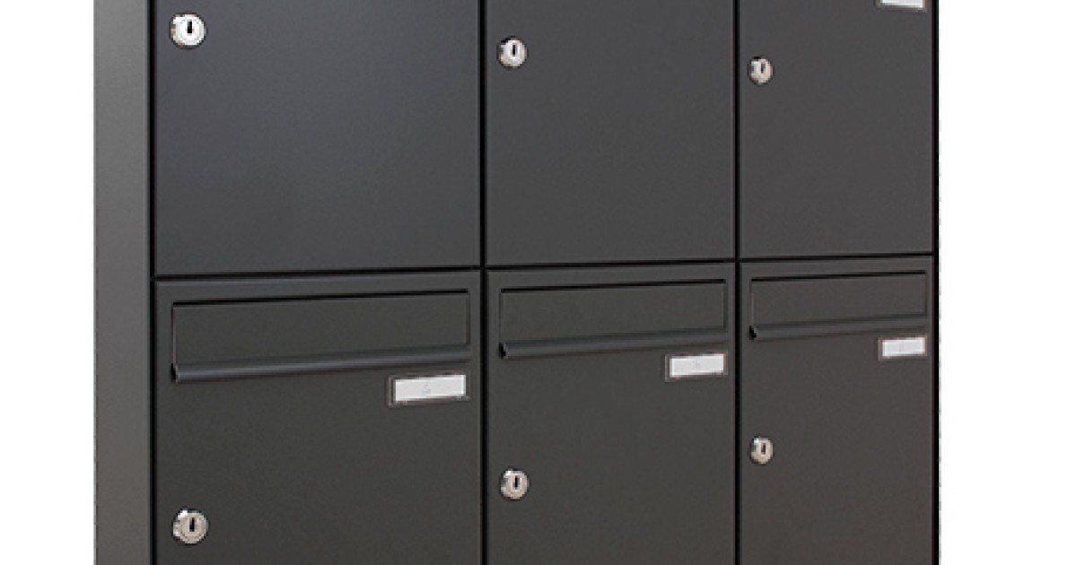 Buddy Products Inter-Office Mailbox - Steel, Platinum, 3" X 10" X 12", Lockable With Keys