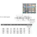 Galvanized Armoured Horizontal Bolt with Built-in Padlock