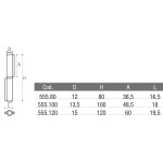 Hinge with 2 Double Wings and Removable Pin for Gate