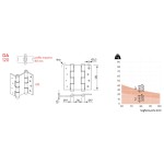 Double Action Hinge Justor DA 120 Case of 2 Pieces