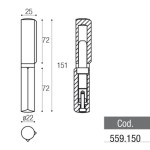 Drip Hinge with with Adjustable Bearing Brevetti Adem