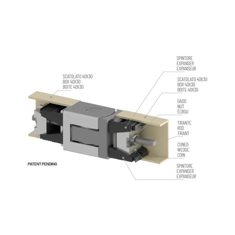 Rapid Block Ambidextrous Hinge for Grates