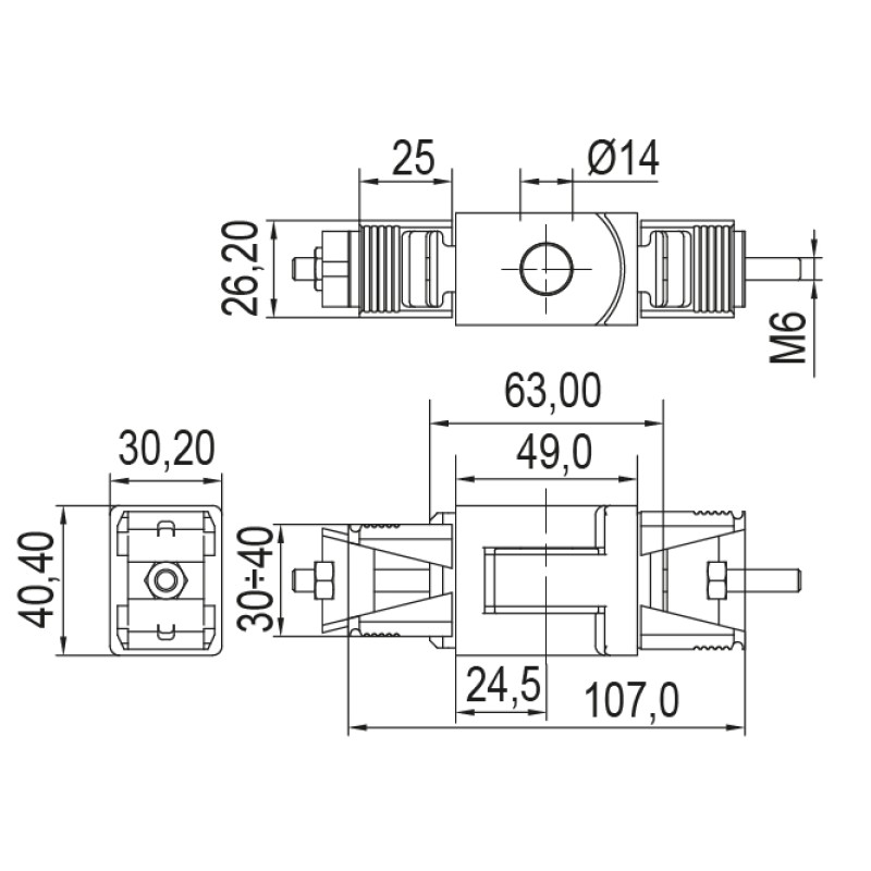 Rapid Block Ambidextrous Hinge for Grates