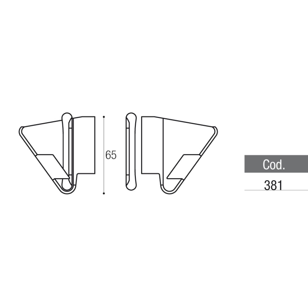 Hinge for Wasistas - Right and Left - Adem 381