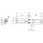 Steel Drop Shaped Hinge with Steel Pin and Bearing Combi Arialdo