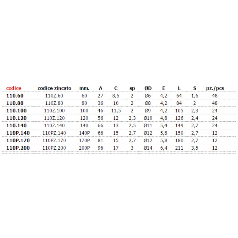 Plug Hinge to be Welded with 2 Wings and Fixed Pin Stainless Steel Combi Arialdo