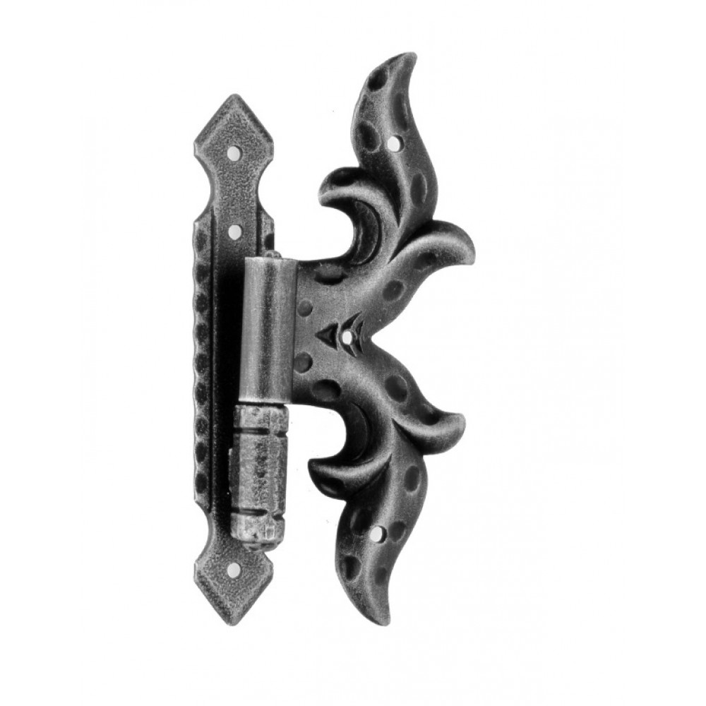Hinge with Plate 200x70mm for Windows and Doors Galbusera Wrought Iron