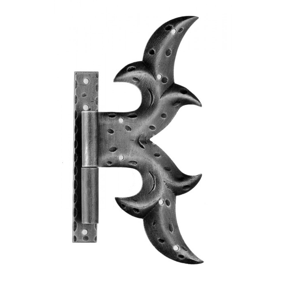 Hinge with Plate 250x120mm for Windows and Doors Galbusera Wrought Iron