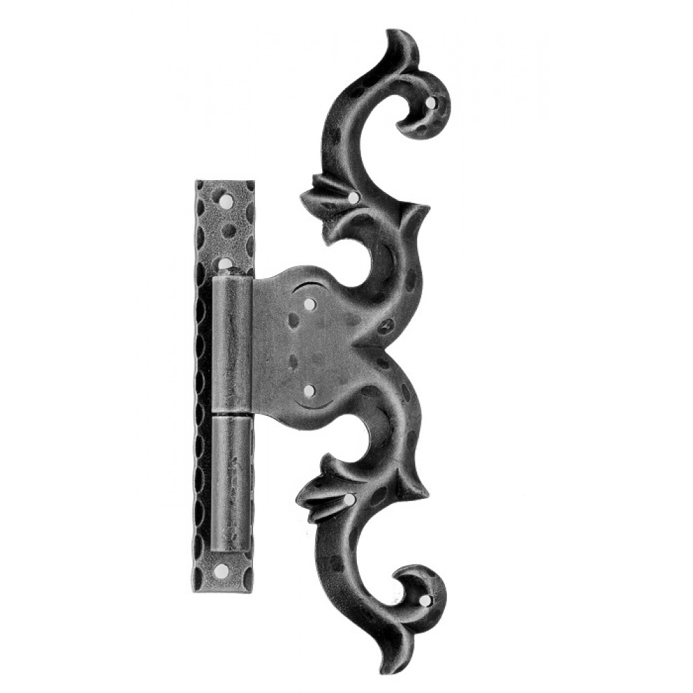 Hinge with Plate 270x100mm for Windows and Doors Galbusera Wrought Iron